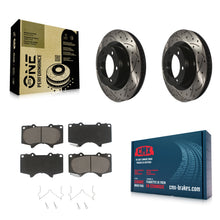 Load image into Gallery viewer, Front Drill Slot Disc Brake Rotor Ceramic Pad Kit For Toyota 4Runner Lexus GX460
