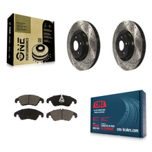 Load image into Gallery viewer, Front Drill Slot Brake Rotors Ceramic Pad Kit For Audi Q5 A6 Quattro S5 S4 A7 A5