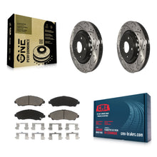 Load image into Gallery viewer, Front Drill Slot Brake Rotor Ceramic Pad Kit For Honda Pilot Acura MDX Ridgeline