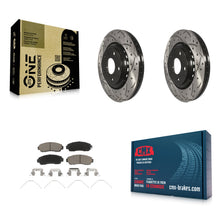 Load image into Gallery viewer, Front Drilled Slot Disc Brake Rotor &amp; Ceramic Pad Kit For Honda Odyssey Passport