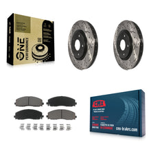 Charger l'image dans la galerie, Front Drill Slot Brake Rotors Ceramic Pad Kit For Dodge Grand Caravan Chrysler &amp;