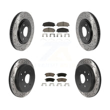 Load image into Gallery viewer, Front Rear Drilled Slot Brake Rotor &amp; Ceramic Pad Kit For INFINITI Nissan Armada