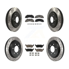 Load image into Gallery viewer, Front Rear Drill Slot Disc Brake Rotor Ceramic Pad Kit For Ford F-150 Expedition