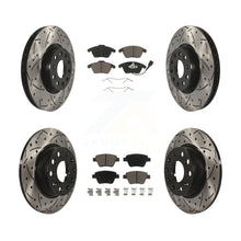 Load image into Gallery viewer, Front Rear Drill Slot Disc Brake Rotor Ceramic Pad Kit For Volkswagen Beetle GTI