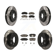 Load image into Gallery viewer, Front Rear Drilled Slot Disc Brake Rotor &amp; Ceramic Pad Kit For Mitsubishi Lancer