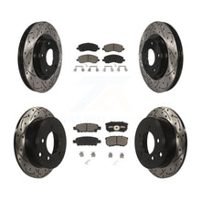 Load image into Gallery viewer, Front Rear Drill Slot Brake Rotor Ceramic Pad Kit For Jeep Patriot Dodge Compass