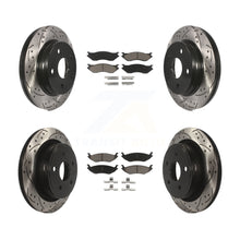Load image into Gallery viewer, Front Rear Drilled Slot Brake Rotor &amp; Ceramic Pad Kit For Dodge Durango Ram 1500