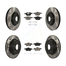 Load image into Gallery viewer, Front Rear Drill Slot Disc Brake Rotors Ceramic Pad Kit For Ford Transit Connect