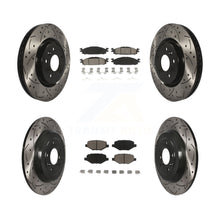 Charger l'image dans la galerie, Front Rear Drill Slot Brake Rotors Ceramic Pad Kit For Ford Explorer Taurus Flex