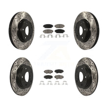 Load image into Gallery viewer, Front Rear Drilled Slot Disc Brake Rotors Ceramic Pad Kit For Mazda 3 Sport 2.5L