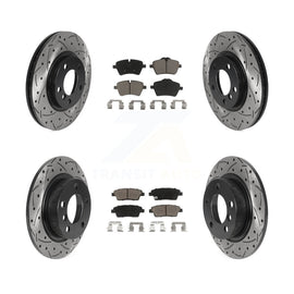 Front Rear Drilled Slot Brake Rotor & Ceramic Pad Kit For Mini Cooper Countryman