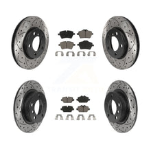 Load image into Gallery viewer, Front Rear Drilled Slot Brake Rotor &amp; Ceramic Pad Kit For Mini Cooper Countryman