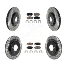 Load image into Gallery viewer, Front Rear Drill Slot Brake Rotors Ceramic Pad Kit For Hyundai Sonata GAS engine