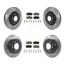 Load image into Gallery viewer, Front Rear Drill Slot Brake Rotors Ceramic Pad Kit For Hyundai Sonata GAS engine