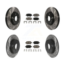 Load image into Gallery viewer, Front Rear Drill Slot Brake Rotors Ceramic Pad Kit For Chevrolet Cruze Volt Bolt