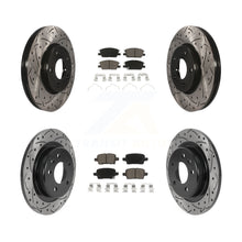 Charger l'image dans la galerie, Front Rear Drilled Slot Brake Rotor Ceramic Pad Kit For Chevrolet Equinox Malibu