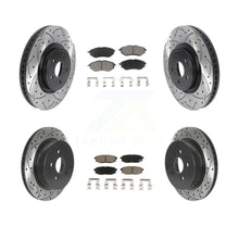 Load image into Gallery viewer, Front Rear Drill Slot Brake Rotor Ceramic Pad Kit For 14-18 Subaru Forester 2.0L