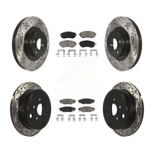Load image into Gallery viewer, Front Rear Drilled Slot Brake Rotor &amp; Ceramic Pad Kit For Subaru Impreza Outback