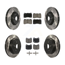 Load image into Gallery viewer, Front Rear Drilled Slot Brake Rotor &amp; Ceramic Pad Kit For Subaru Impreza WRX STI