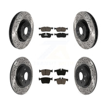Load image into Gallery viewer, Front Rear Drill Slot Brake Rotor Ceramic Pad Kit For Land Rover Discovery Sport