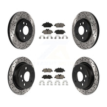 Load image into Gallery viewer, Front Rear Coated Drilled Slot Disc Brake Rotors Ceramic Pad Kit For Mini Cooper