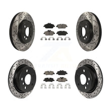 Load image into Gallery viewer, Front Rear Drill Slot Brake Rotor Ceramic Pad Kit For 2015 Mini Cooper 2.0L/1.5L
