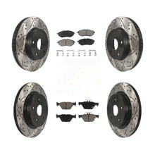 Load image into Gallery viewer, [Front+Rear] 2015 Subaru Legacy 2.5L Performance Drilled &amp; Slotted Brake Rotor &amp; Ceramic Pads Kit For Max Braking