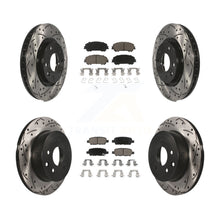 Charger l'image dans la galerie, Front Rear Drill Slot Brake Rotor Ceramic Pad Kit For Nissan Rogue Sport Qashqai