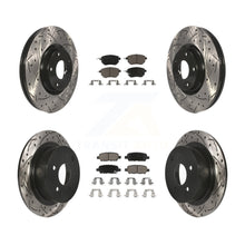 Load image into Gallery viewer, Front Rear Drill Slot Disc Brake Rotors Ceramic Pad Kit For Nissan Altima Maxima