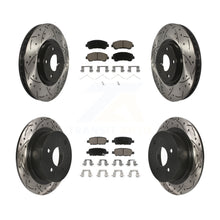 Load image into Gallery viewer, Front Rear Drill Slot Brake Rotors Ceramic Pad Kit For Nissan Sentra SE-R Spec V