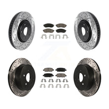 Load image into Gallery viewer, Front Rear Drilled Slot Brake Rotors Ceramic Pad Kit For INFINITI FX35 FX37 QX70