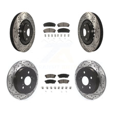 Load image into Gallery viewer, Front Rear Drill Slot Brake Rotors Ceramic Pad Kit For Lexus NX200t NX300 NX300h