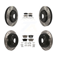 Load image into Gallery viewer, [Front+Rear] 2012-2016 Honda CR-V AWD Performance Drilled &amp; Slotted Brake Rotor &amp; Ceramic Pads Kit For Max Braking