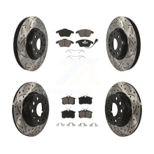 Load image into Gallery viewer, Front Rear Drilled Slot Disc Brake Rotor &amp; Ceramic Pad Kit For Volkswagen Beetle