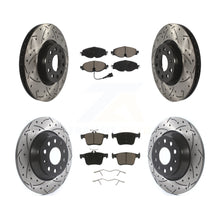 Charger l'image dans la galerie, Front Rear Coat Drill Slot Disc Brake Rotors Ceramic Pad Kit For Audi TT Quattro