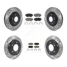 Load image into Gallery viewer, Front Rear Drill Slot Brake Rotor Ceramic Pad Kit For 17-20 Hyundai Elantra 1.6L