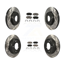 Load image into Gallery viewer, Front Rear Drill Slot Brake Rotor Ceramic Pad Kit For 17-20 Hyundai Elantra 2.0L