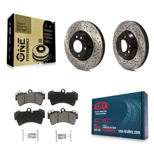 Load image into Gallery viewer, Front Drill Slot Brake Rotor Ceramic Pad Kit For Audi Q7 Porsche Cayenne Touareg