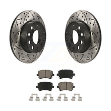 Load image into Gallery viewer, Rear Drill Slot Brake Rotors Ceramic Pad Kit For Volkswagen Jetta Rabbit Audi A3