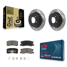 Charger l'image dans la galerie, Rear Drill Slot Brake Rotors Ceramic Pad Kit For Jeep Patriot Dodge Chrysler 200