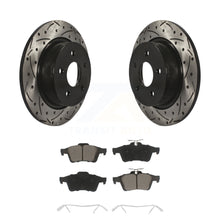 Load image into Gallery viewer, Rear Drill Slot Disc Brake Rotor Ceramic Pad Kit For Ford Escape Transit Connect