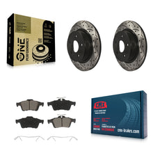 Load image into Gallery viewer, Rear Drill Slot Disc Brake Rotor Ceramic Pad Kit For Ford Escape Transit Connect