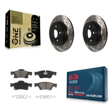 Load image into Gallery viewer, Rear Drilled Slot Disc Brake Rotor Ceramic Pad Kit For Jeep Grand Cherokee Dodge