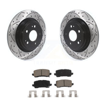 Load image into Gallery viewer, Rear Coated Drill Slot Disc Brake Rotors Ceramic Pad Kit For 2017-2020 Acura MDX