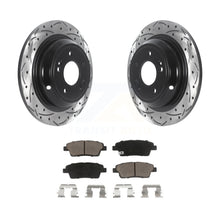 Load image into Gallery viewer, Rear Drilled Slot Brake Rotor &amp; Ceramic Pad Kit For Hyundai Genesis G80 Kia K900