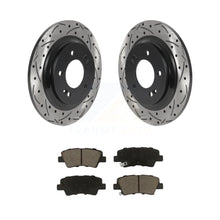 Load image into Gallery viewer, Rear Drill Slot Brake Rotors Ceramic Pad Kit For Hyundai Sonata Kia Optima GT EV