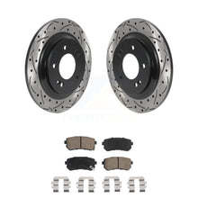 Load image into Gallery viewer, Rear Drilled Slot Brake Rotors Ceramic Pad Kit For 2016 Kia Optima LX/EX/LX 1.6T