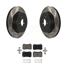 Charger l&#39;image dans la galerie, Rear Coat Drill Slot Disc Brake Rotors Ceramic Pad Kit For Hyundai Genesis Coupe