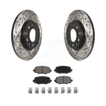 Charger l&#39;image dans la galerie, Rear Drill Slot Disc Brake Rotors Ceramic Pad Kit For Jeep Cherokee Chrysler 200