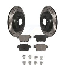 Load image into Gallery viewer, Rear Drilled Slot Brake Rotors Ceramic Pad Kit For Ford Five Hundred Freestyle X